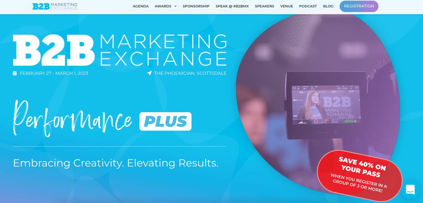 content marketing conferences: B2B Marketing Exchange