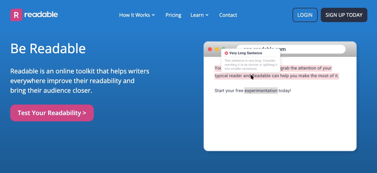 Content Writing Tools for SEO - Readable