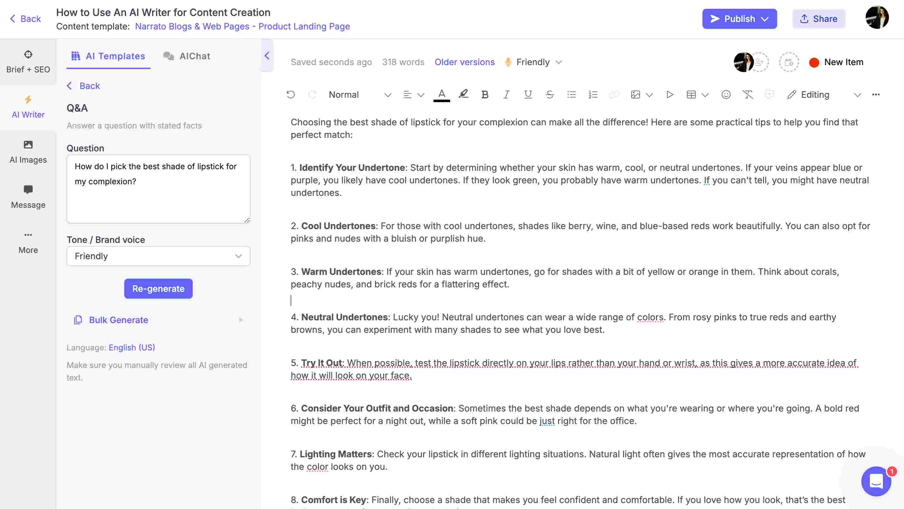 AI Q&A generator