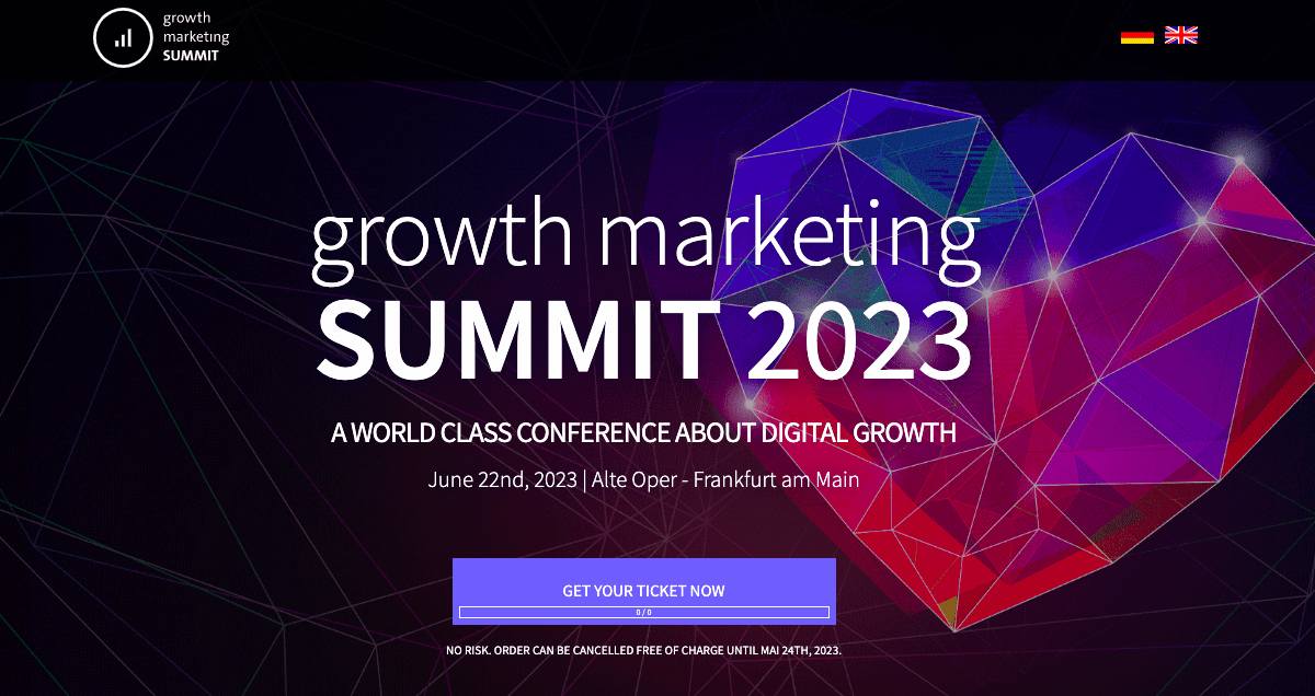 content marketing conferences: Growth Marketing Summit 2023