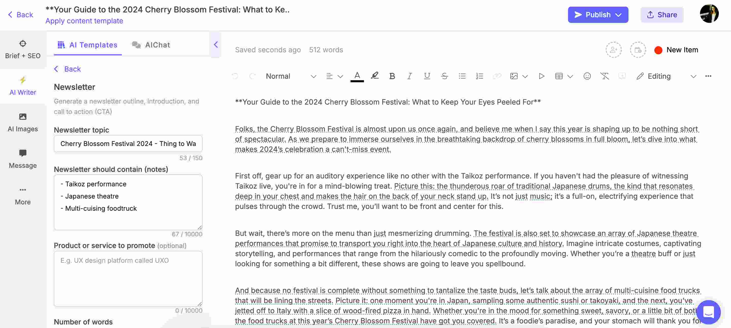 AI-generated newsletter