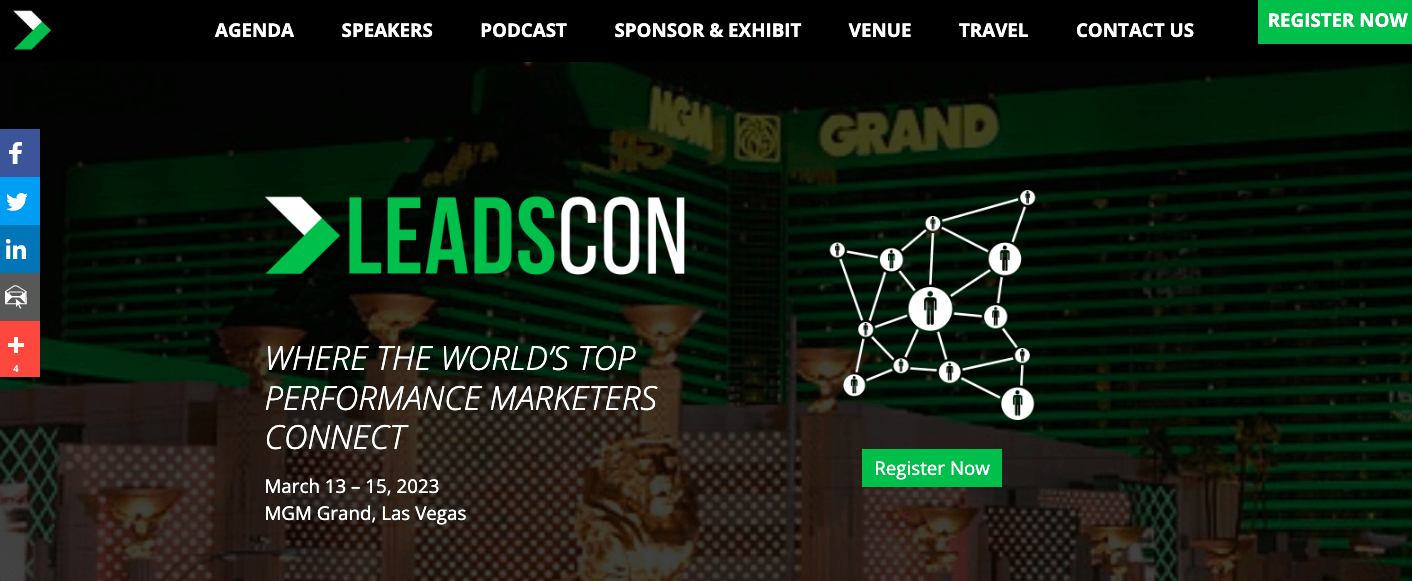 content marketing conferences: LeadsCon 2023