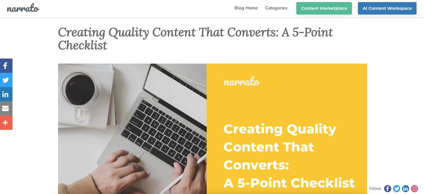Blog writing formats: checklist