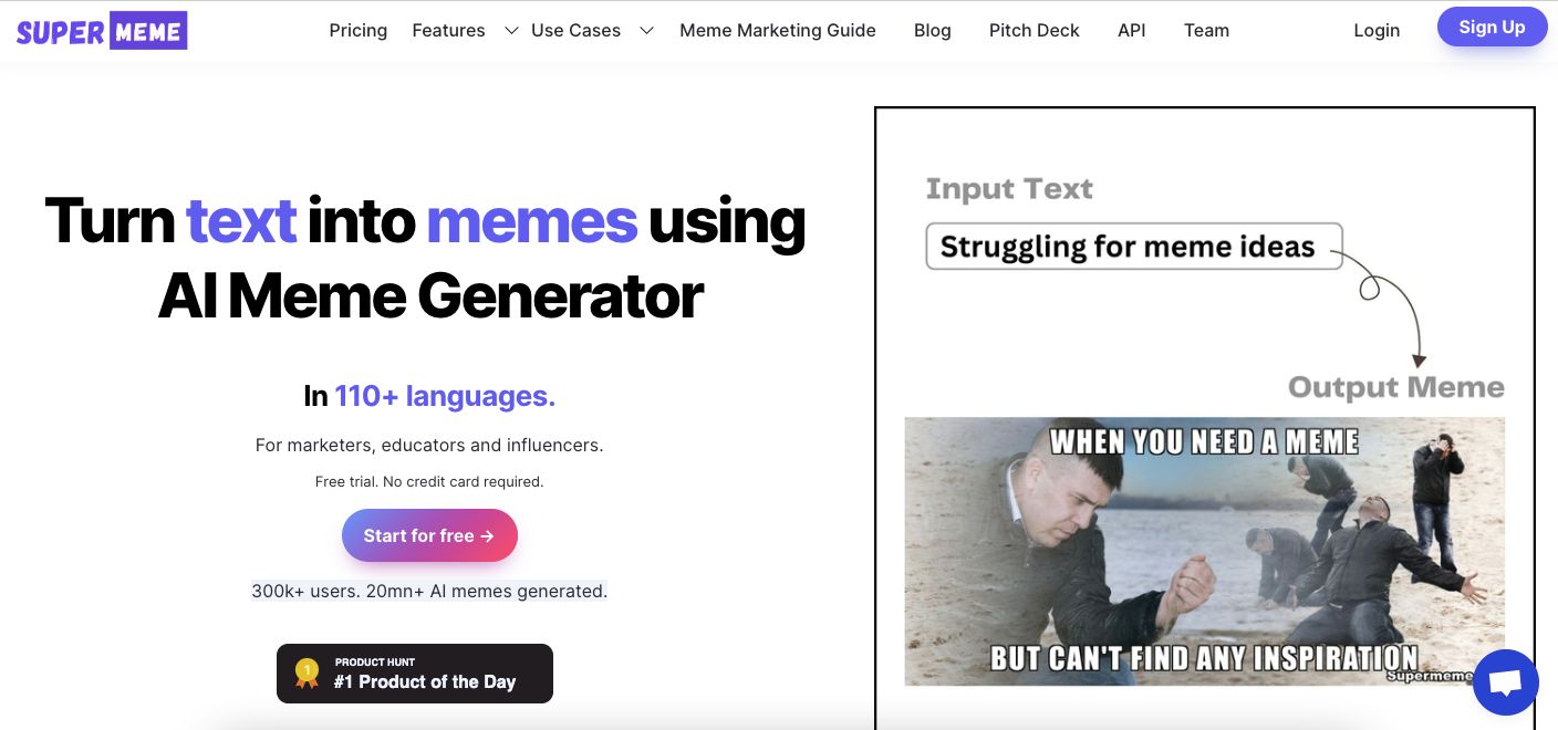 social media post generator - Supermeme