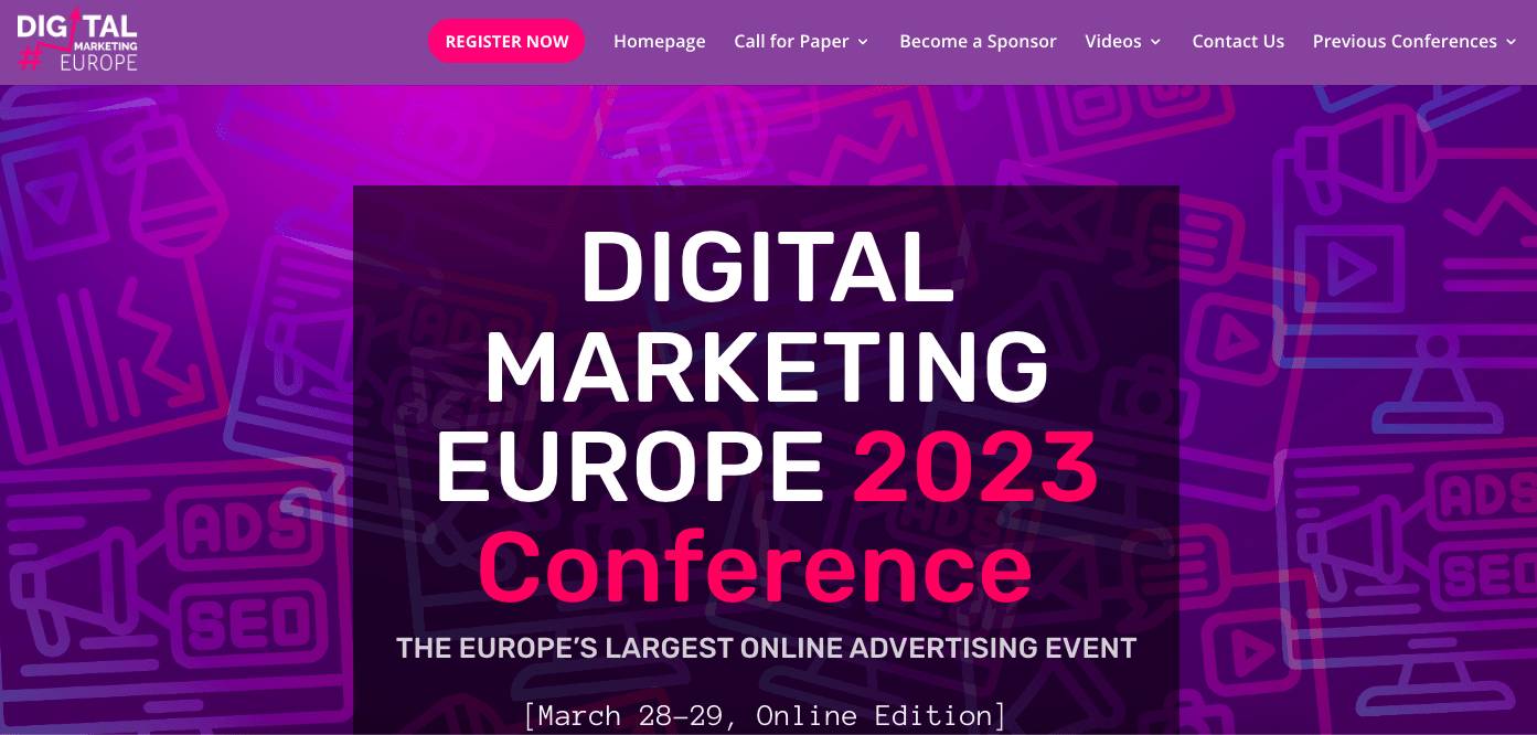 content marketing conferences: digital marketing europe