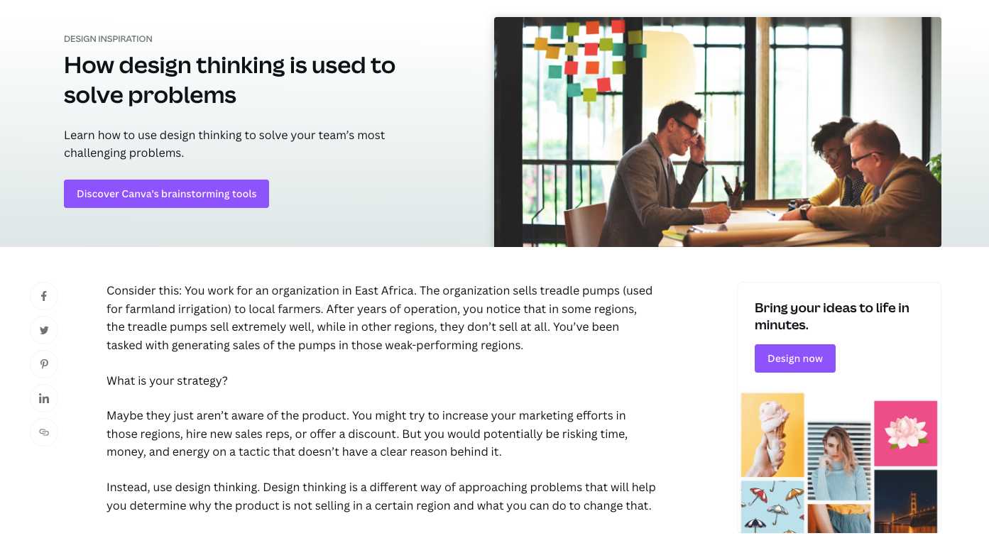Canva marketing strategy- articles