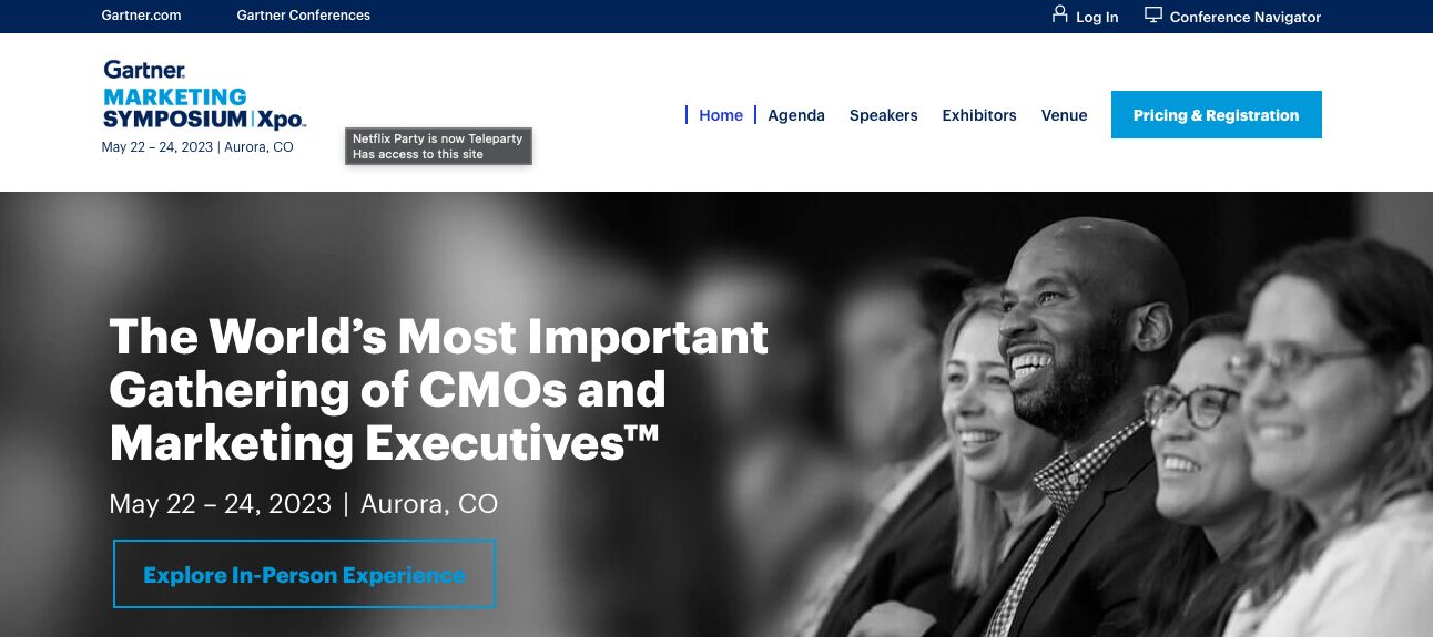 content marketing conferences: Gartner Marketing Symposium