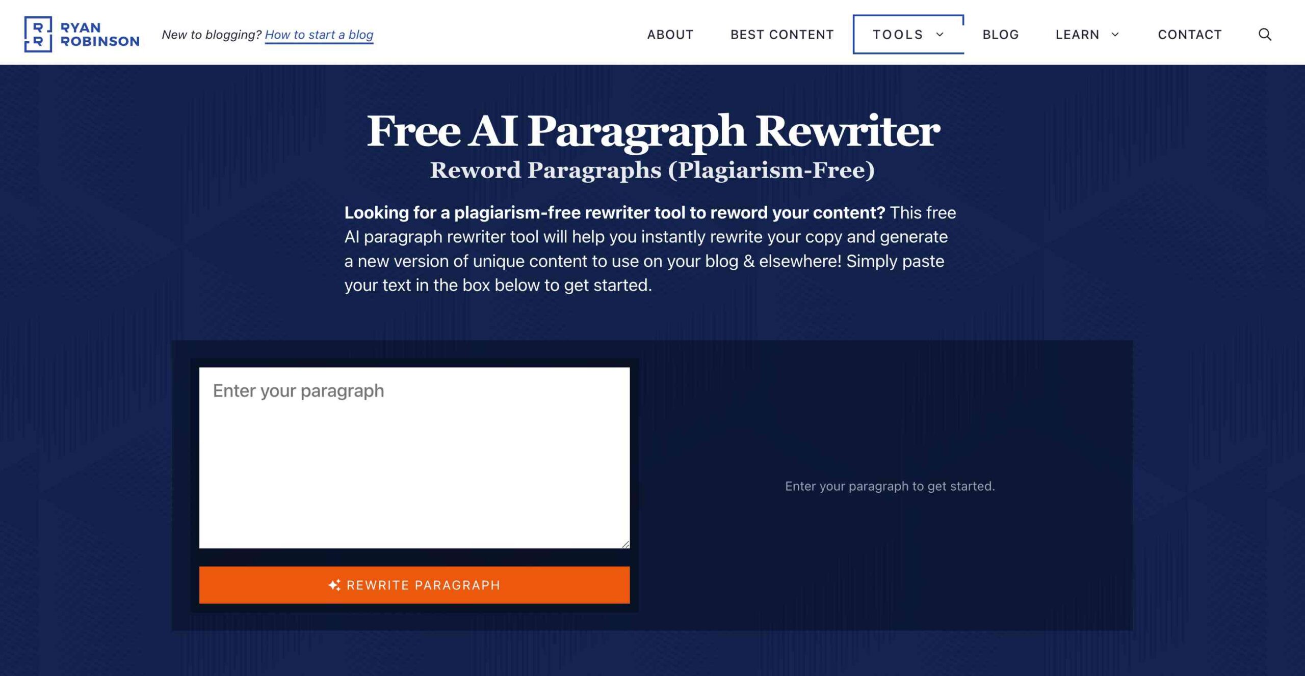 RyRob’s Paragraph Rewriter