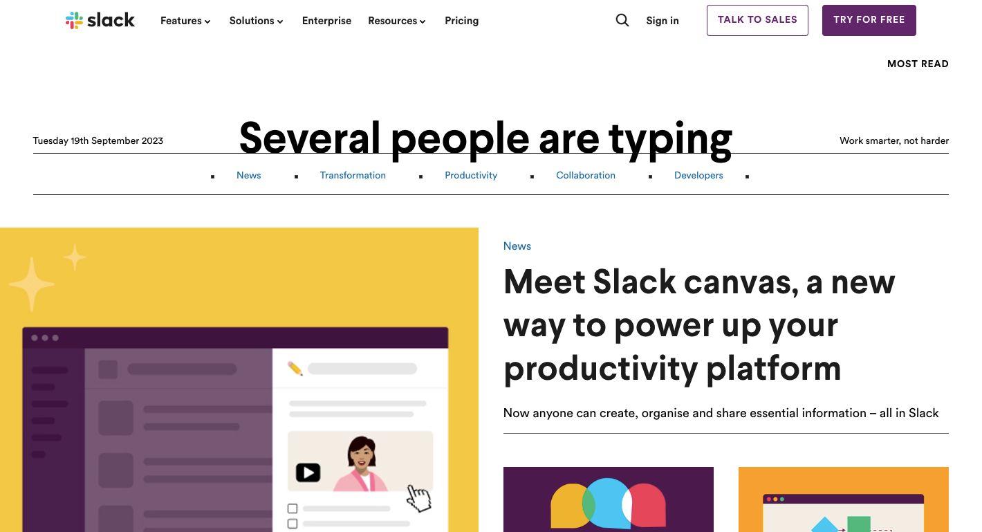 Slack blog