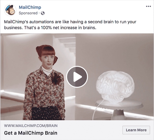 Mailchimp video ad