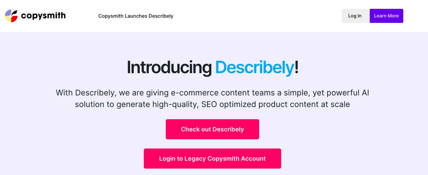 AI copywriter tools - Copysmith