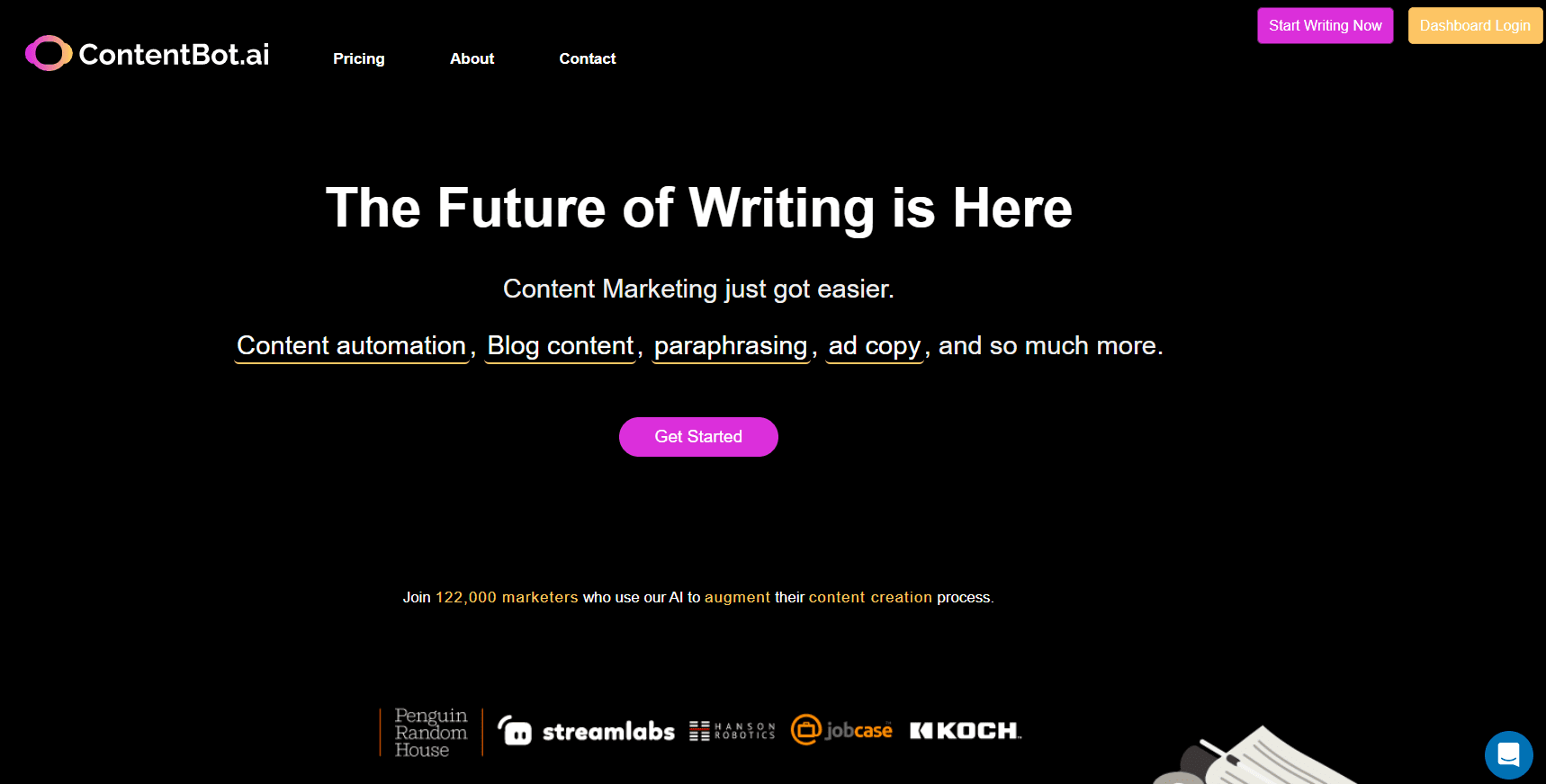Jasper AI alternatives - ContentBot.AI