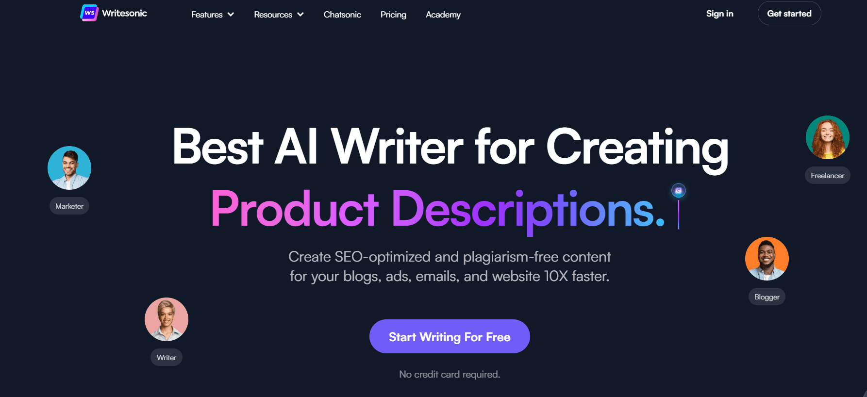 Jasper AI alternatives - Writesonic