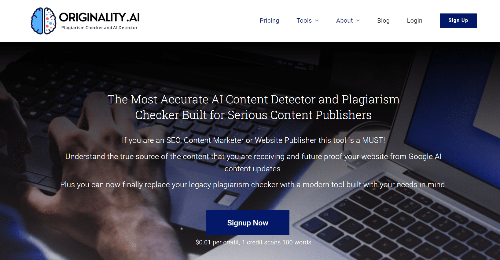 AI content detection tools - Originality AI