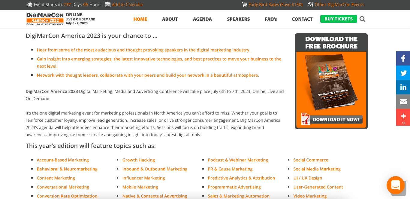 content marketing conferences: DigiMarCon America