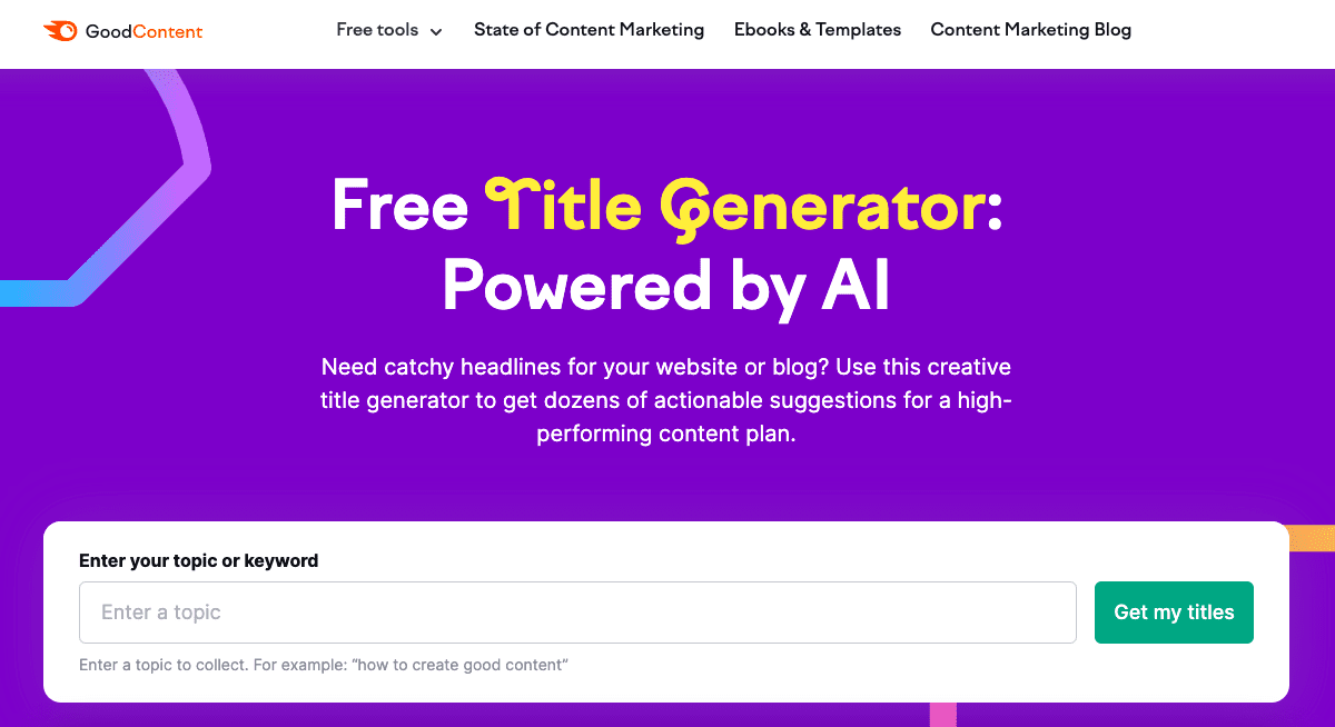 Semrush content idea generator