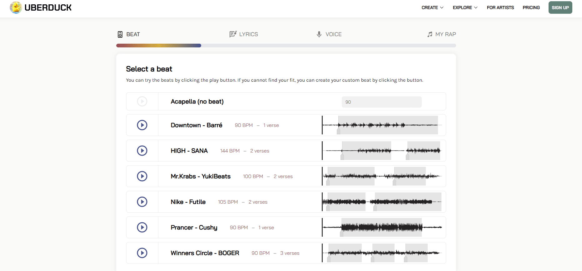 AI Tools for Marketing & Content Creation - Uberduck