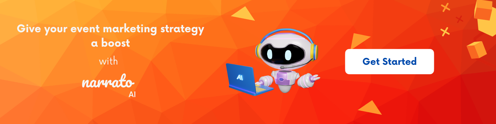 Narrato AI event promotion webpage generator