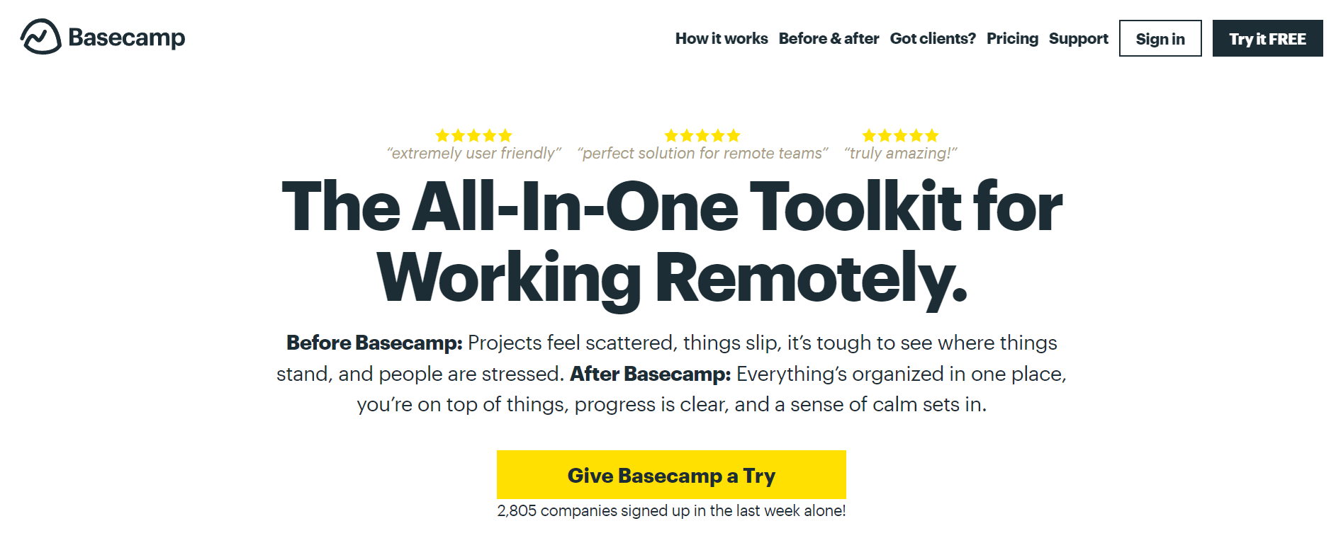 GatherContent alternatives Basecamp