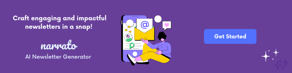 AI newsletter generator on Narrato