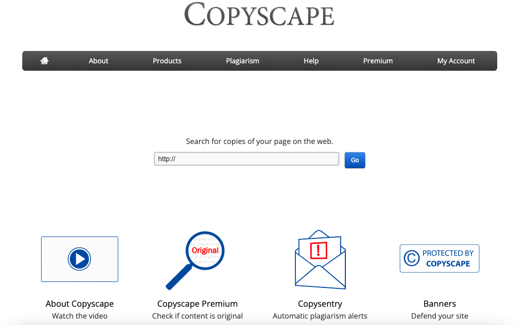 best plagiarism checker tool: Copyscape