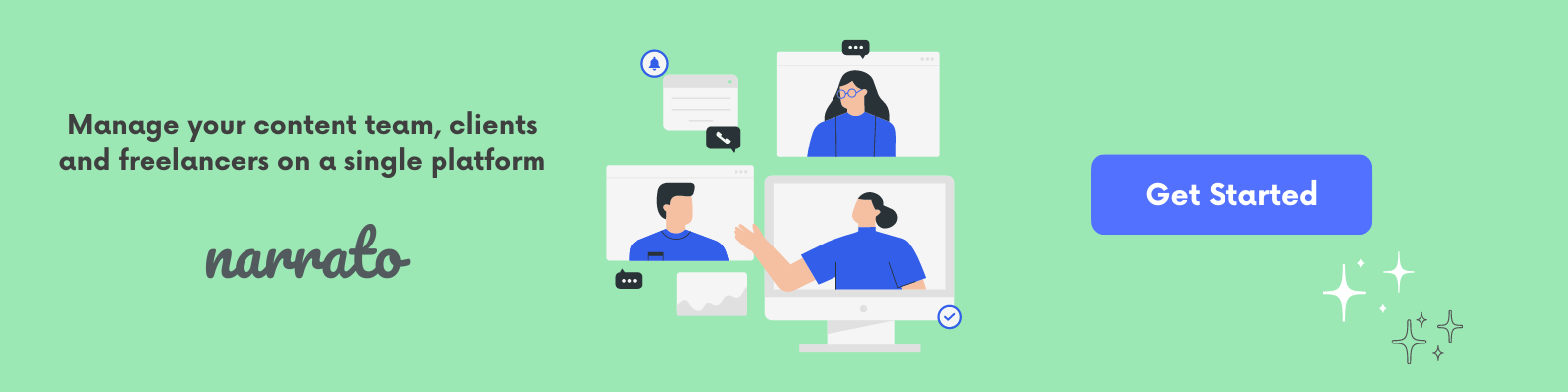 Narrato AI content workspace