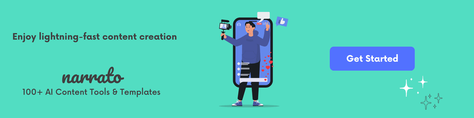 Narrato AI content creation tools and templates