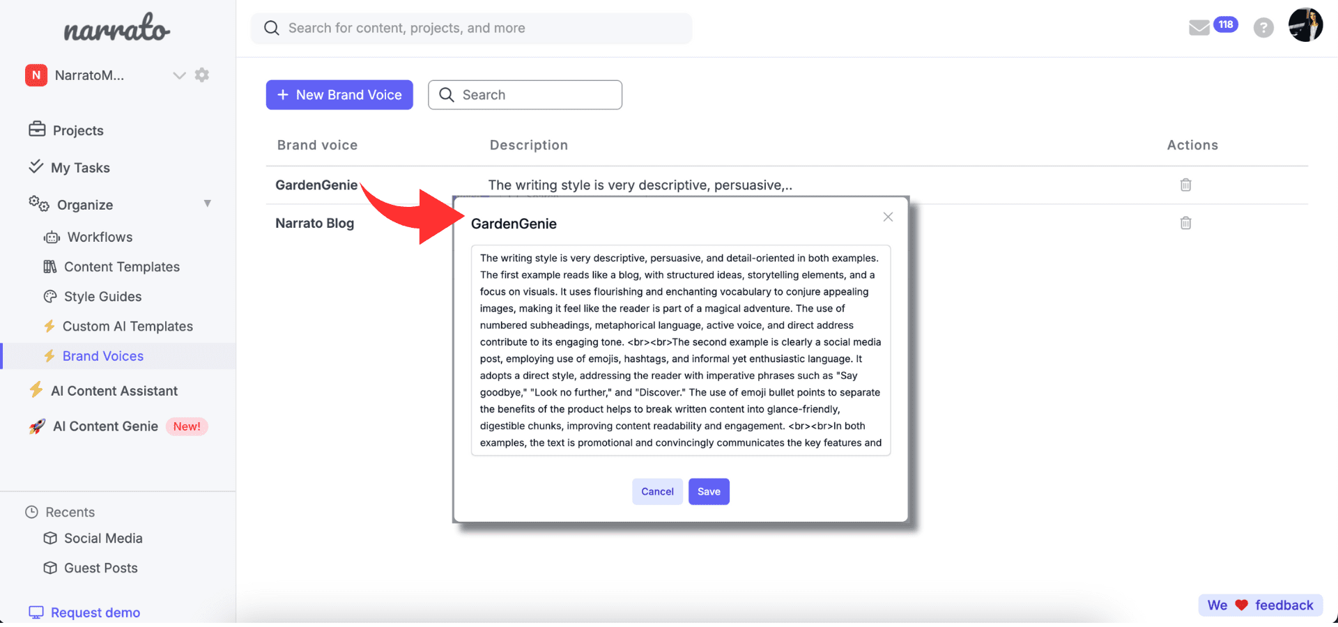 AI brand voice voice generator