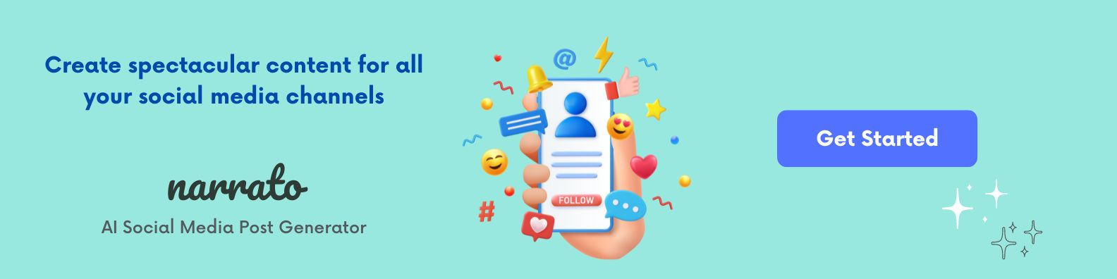 Narrato AI social media post generator