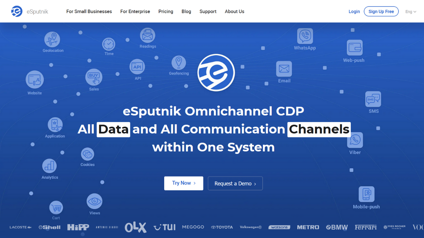 esputnik homepage