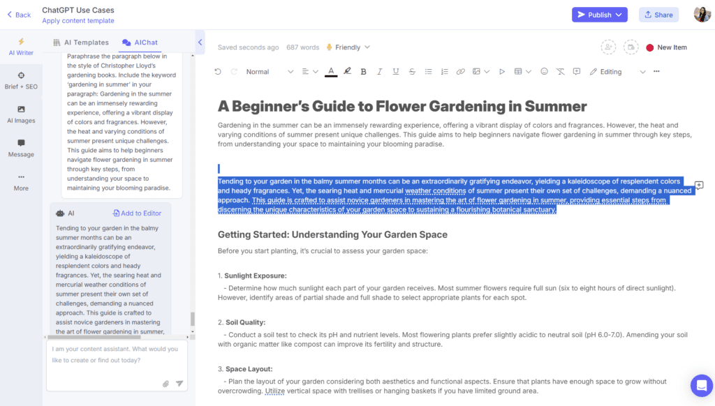 How to use ChatGPT for paraphrasing content