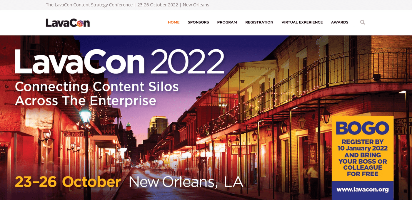 Digital Marketing Conferences 2022 - Lavacon