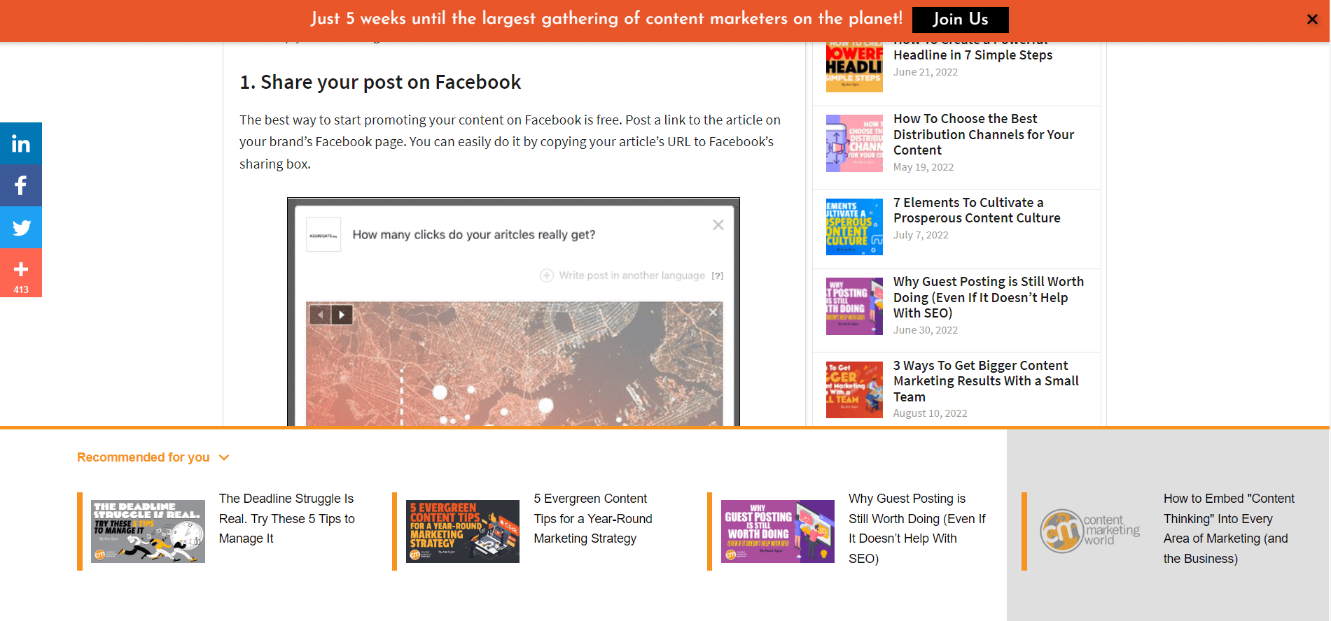 Audience retargeting as part of blog promotion strategy