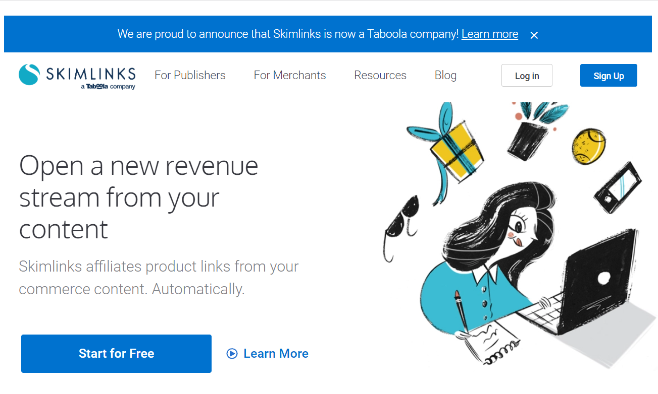 Skimlinks affiliate marketing platform